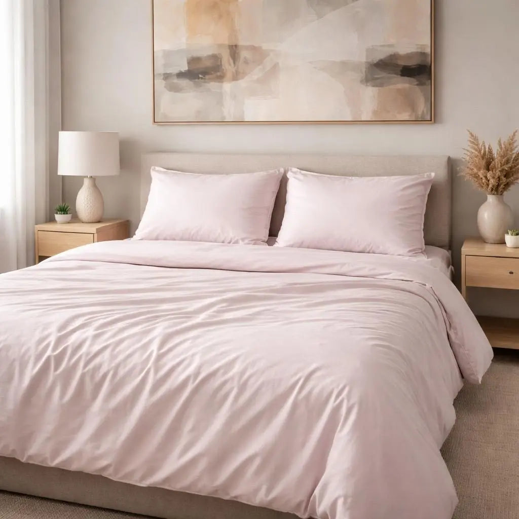 Dyed Bedsheet in Cotton -Single bed -Solid colours By Pinsstripe