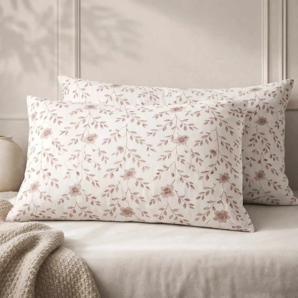 Pillow Covers by Pinsstripe – Pack of 2 – Pure Cotton