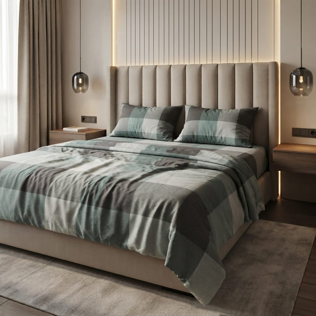 Printed Bedsheet DoubleBed 100% Cotton by Pinsstripe