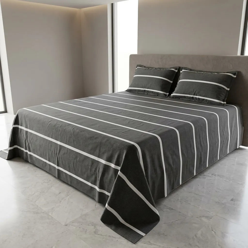 Printed Bedsheet DoubleBed 100% Cotton by Pinsstripe