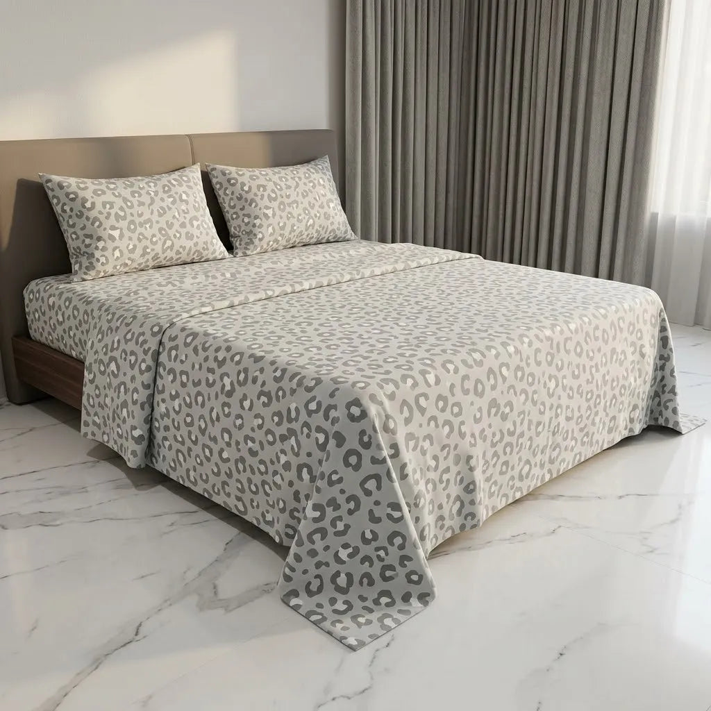 Printed Bedsheet DoubleBed 100% Cotton by Pinsstripe