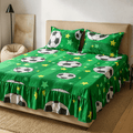 Bedsheet with Side Frills in Cotton | Pinterest Vibes by Pinsstripe - Pinsstripe
