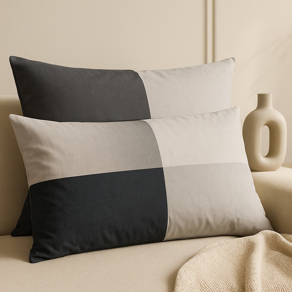 Pillow Covers by Pinsstripe – Pack of 2 – Pure Cotton - Pinsstripe