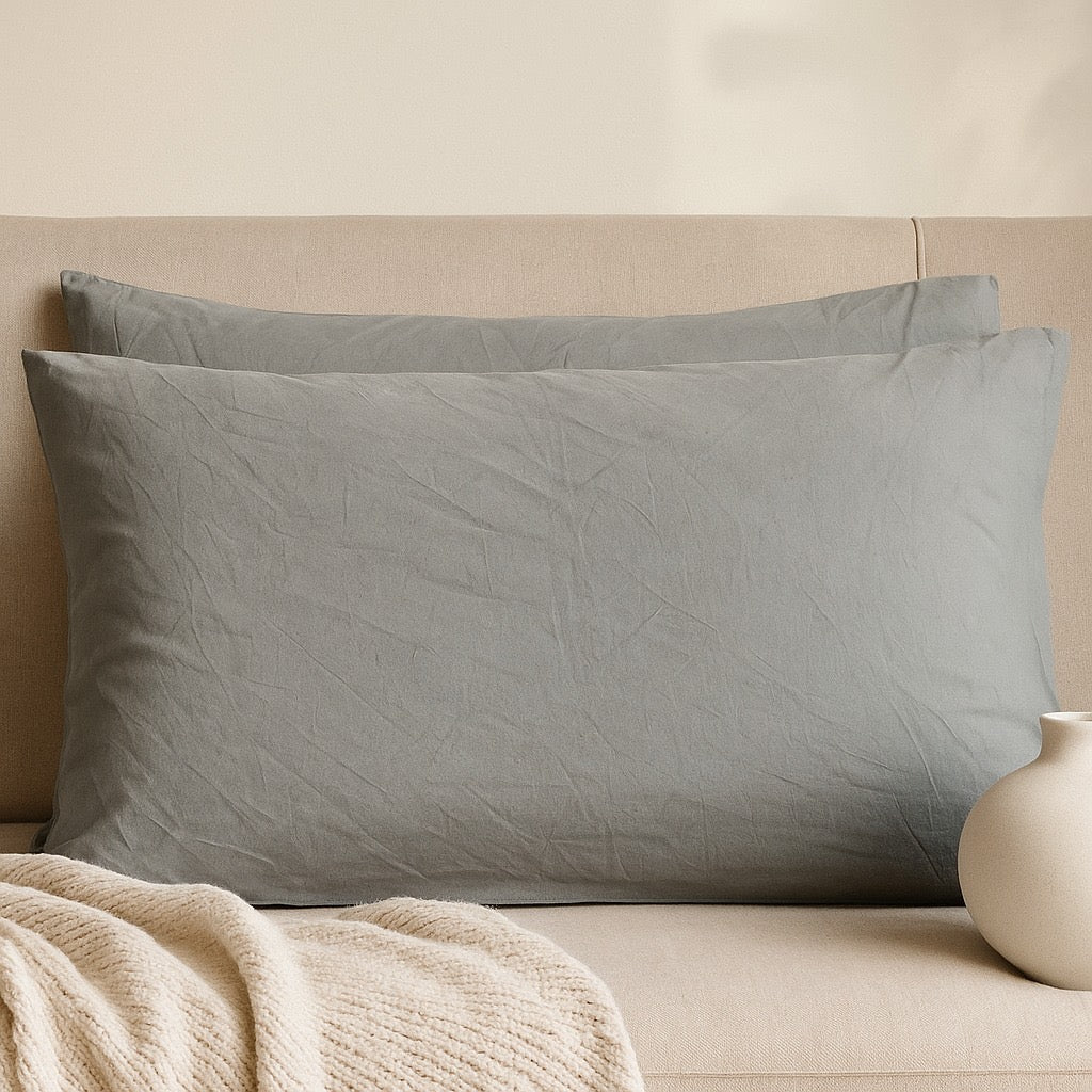 Pillow Covers by Pinsstripe – Pack of 2 – Pure Cotton - Pinsstripe