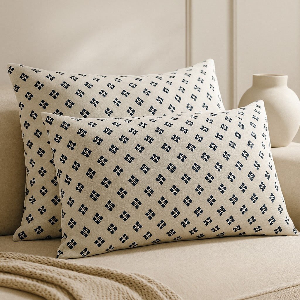 Pillow Covers by Pinsstripe – Pack of 2 – Pure Cotton - Pinsstripe