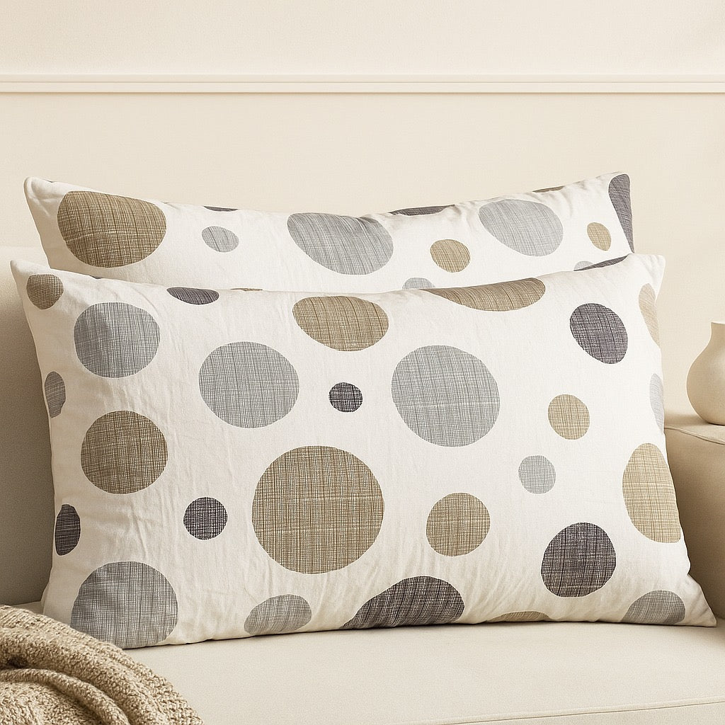 Pillow Covers by Pinsstripe – Pack of 2 – Pure Cotton - Pinsstripe