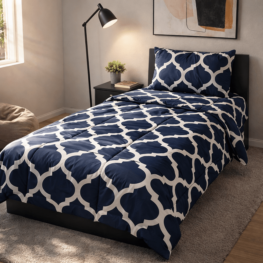 Razai Set by Pinsstripe – for single bed - 3 pc cotton - Pinsstripe