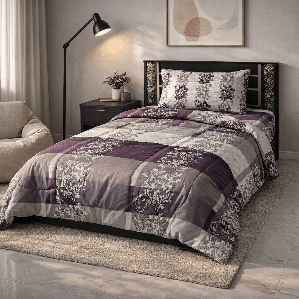 Razai Set by Pinsstripe – for single bed - 3 pc cotton - Pinsstripe