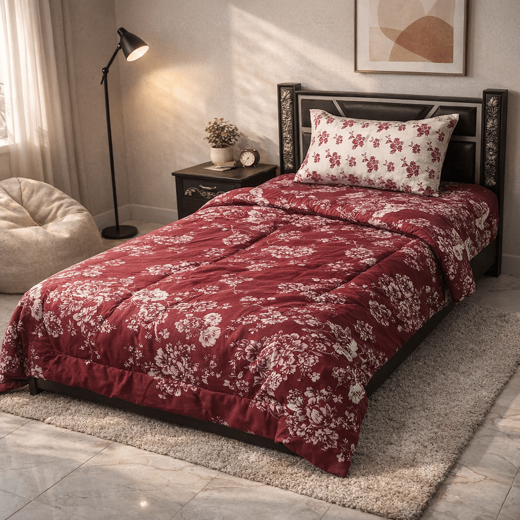 Razai Set by Pinsstripe – for single bed - 3 pc cotton - Pinsstripe