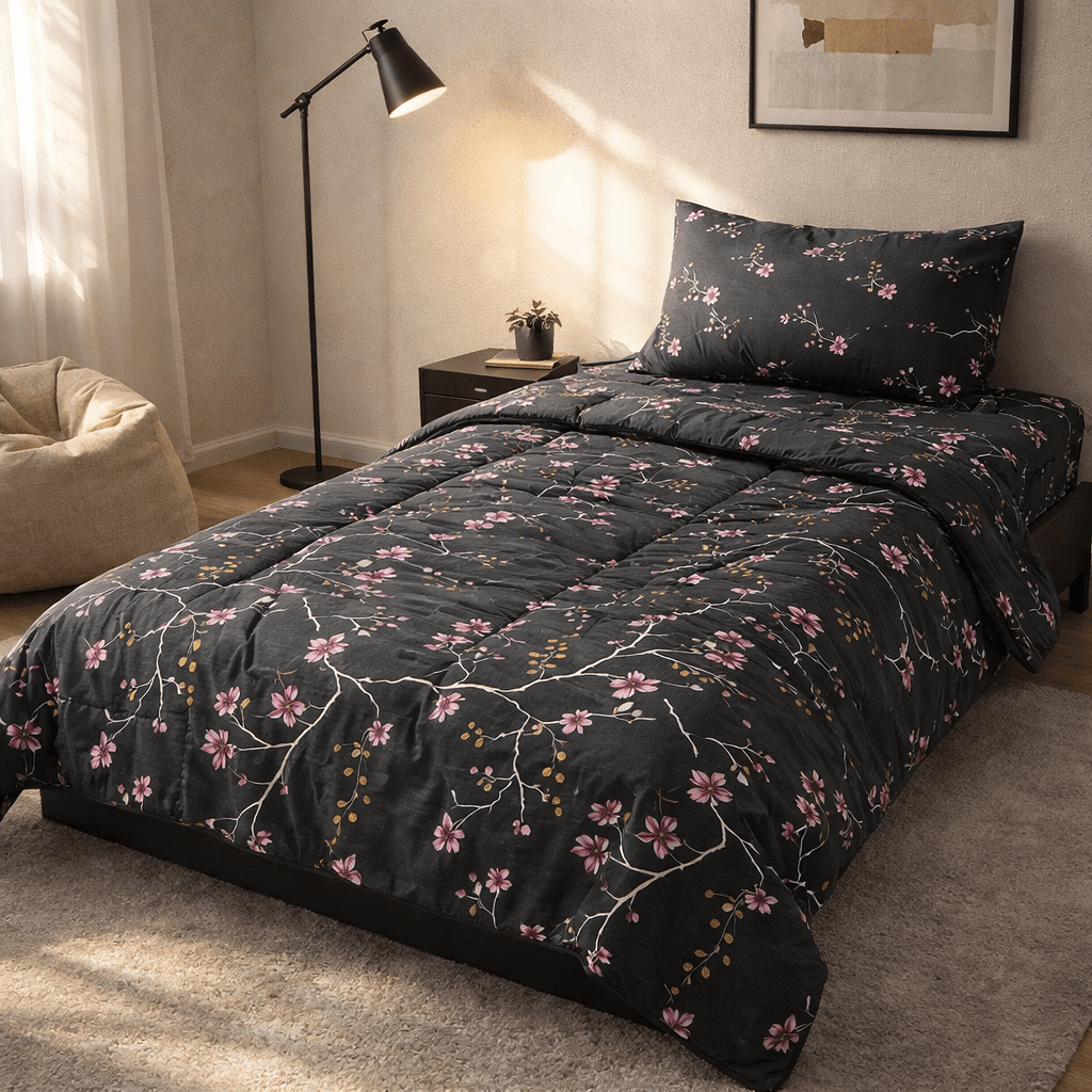 Razai Set by Pinsstripe – for single bed - 3 pc cotton - Pinsstripe