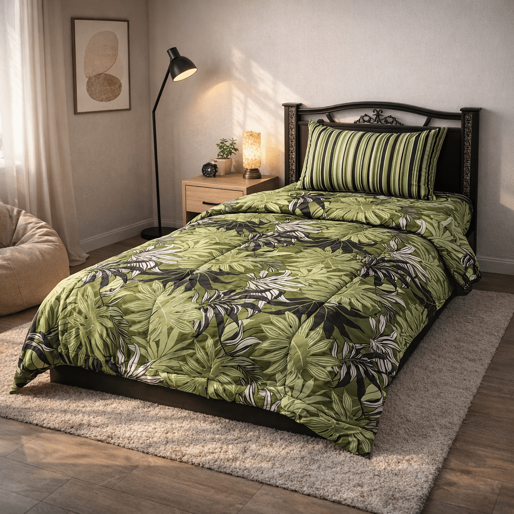 Razai Set by Pinsstripe – for single bed - 3 pc cotton - Pinsstripe