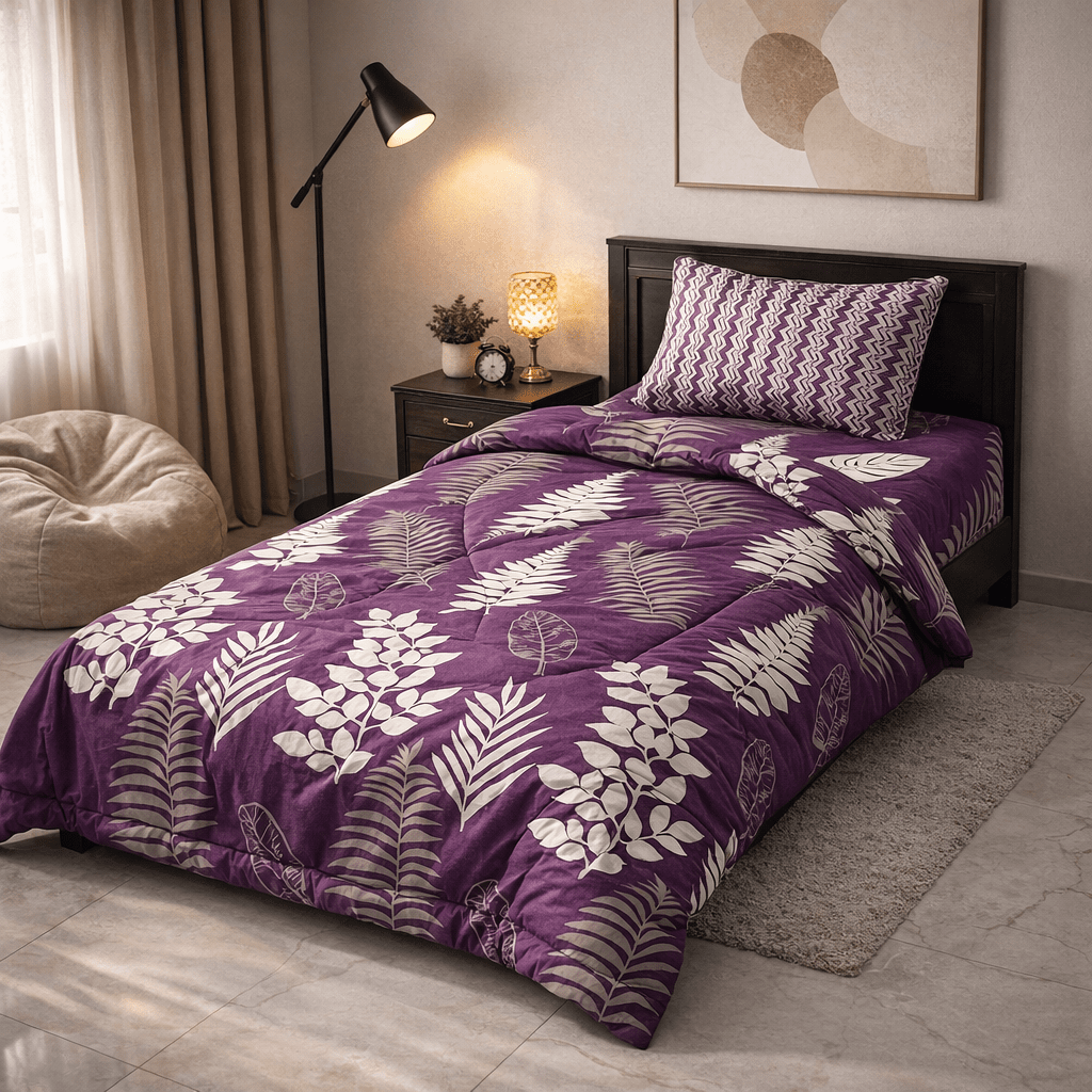 Razai Set by Pinsstripe – for single bed - 3 pc cotton - Pinsstripe