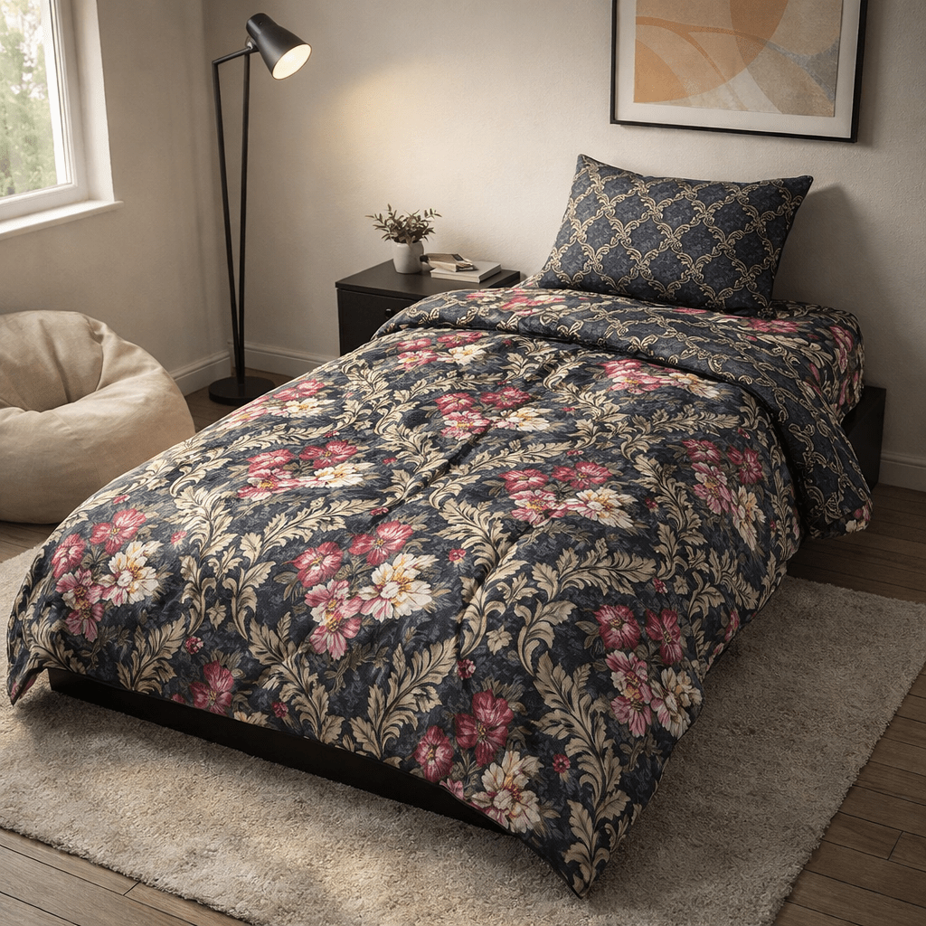 Razai Set by Pinsstripe – for single bed - 3 pc cotton - Pinsstripe