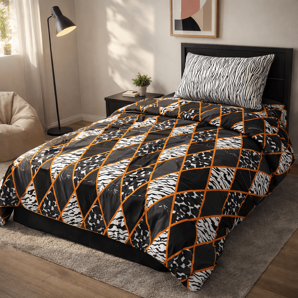 Razai Set by Pinsstripe – for single bed - 3 pc cotton - Pinsstripe