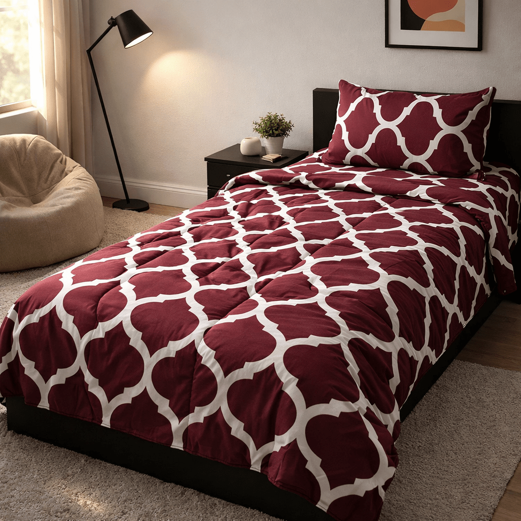 Razai Set by Pinsstripe – for single bed - 3 pc cotton - Pinsstripe