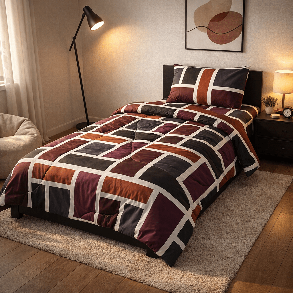 Razai Set by Pinsstripe – for single bed - 3 pc cotton - Pinsstripe