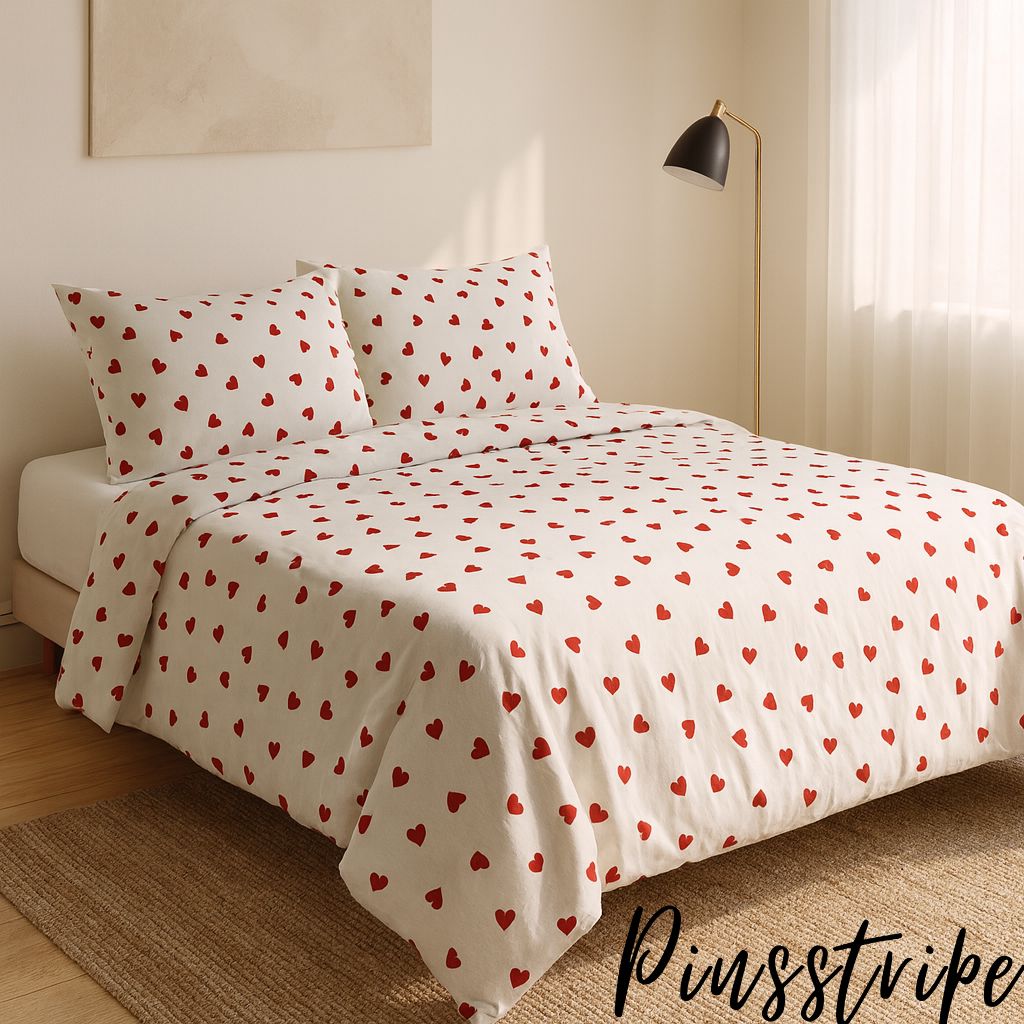 Trending Red Hearts pinterest Design in Cotton by Pinsstripe - Pinsstripe