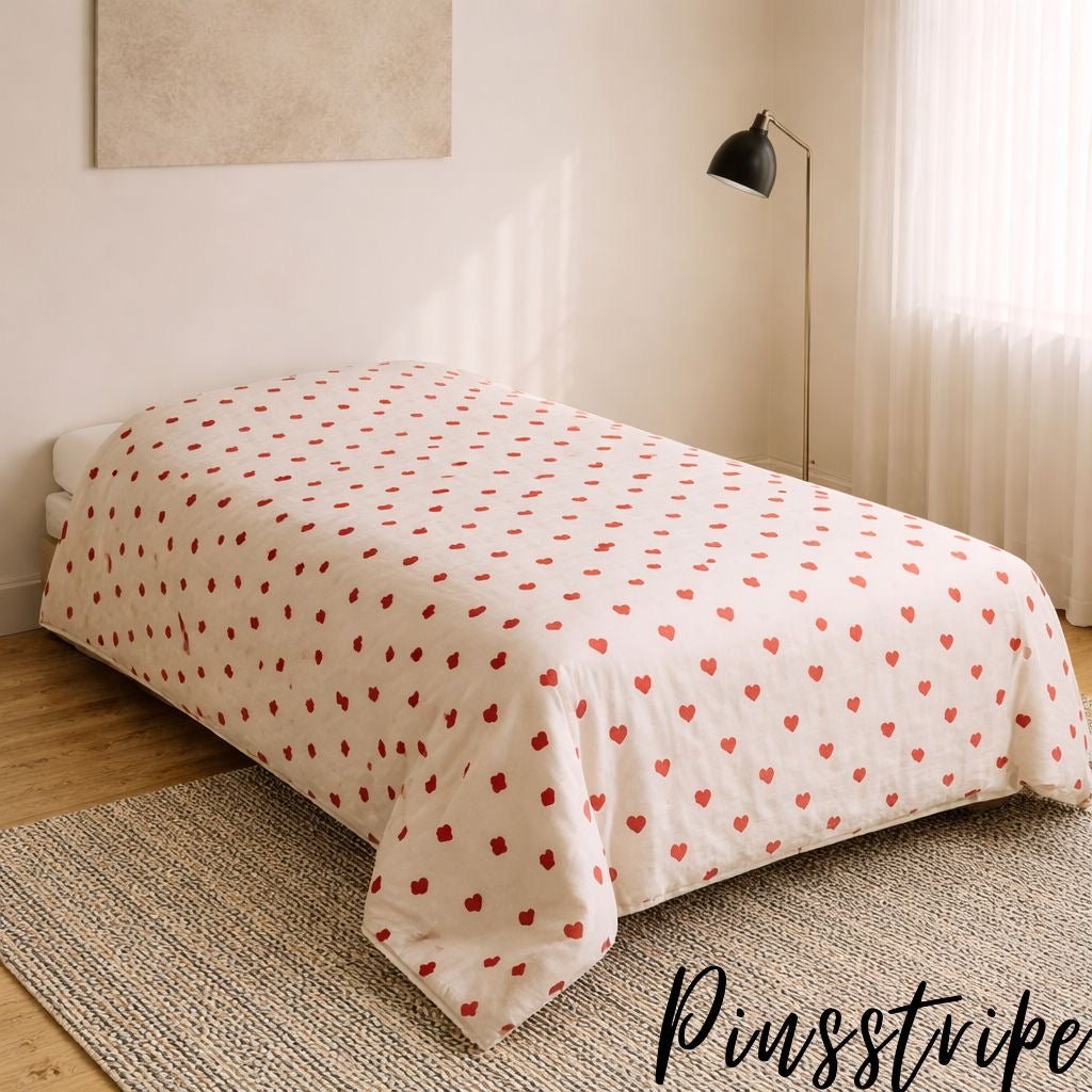 Trending Red Hearts pinterest Design in Cotton by Pinsstripe - Pinsstripe